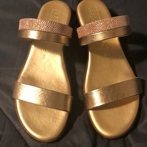 Beautiful Italian leather sandals Rose Gold